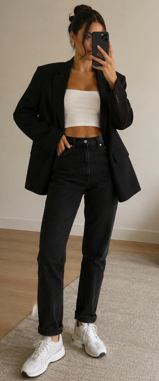 Abercrombie & Fitch 90s Straight Jeans Black Ultra High Rise 30x31 Denim